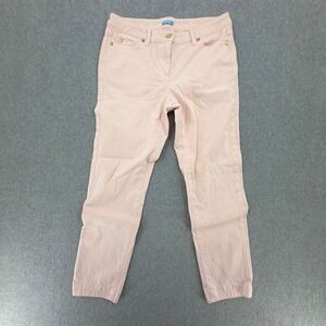 J.McLaughlin Pants Women's 8 Pink Stretch Cotton Twill Straight Leg Trousers